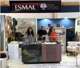 Imagem de pessoas participando de uma exposição.