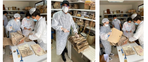 Imagem de pessoas participando de uma exposição.